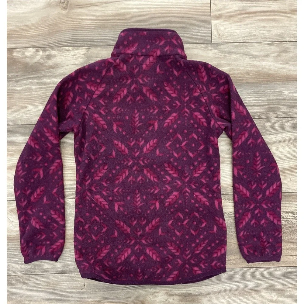 Columbia Frozen II Fleece Jacket Girls M 10/12 Full Zip Disney Elsa Purple Pink